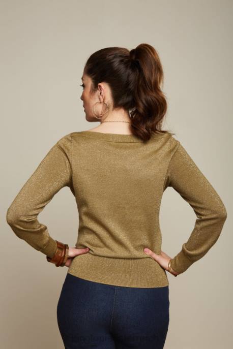 Bekleidung bei King Louie Frauen Efeuspitze Lapis goldbraun 8LT069