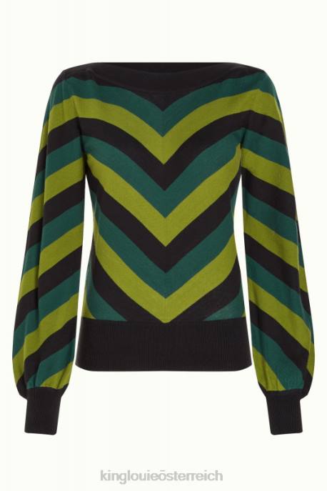 Bekleidung bei King Louie Frauen Erin Bell Top Lutz Kieferngrün 8LT060