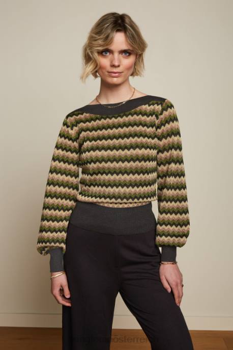 Bekleidung bei King Louie Frauen Erin Top Bruno posey grün 8LT064