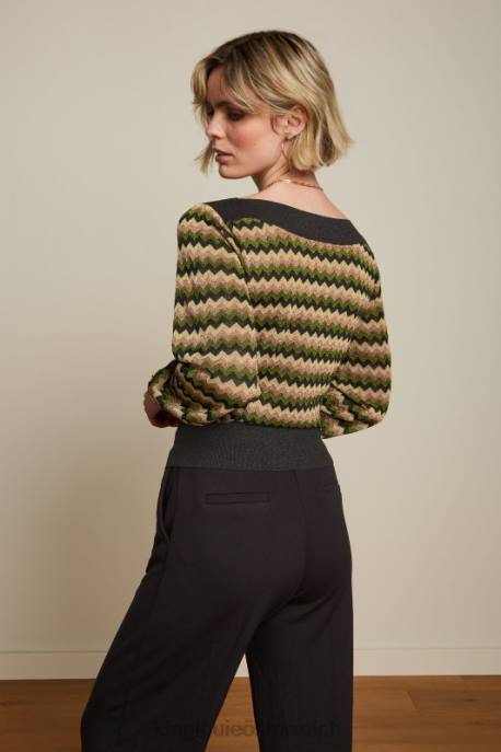 Bekleidung bei King Louie Frauen Erin Top Bruno posey grün 8LT064