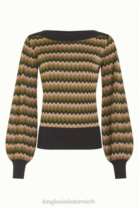 Bekleidung bei King Louie Frauen Erin Top Bruno posey grün 8LT064