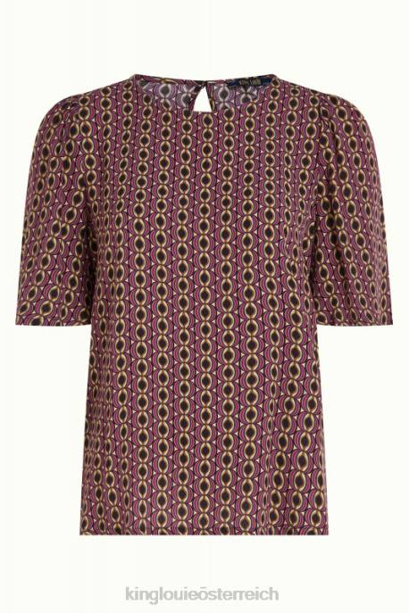 Bekleidung bei King Louie Frauen Lizzy Top Hoopah Mesa-Rosa 8LT041