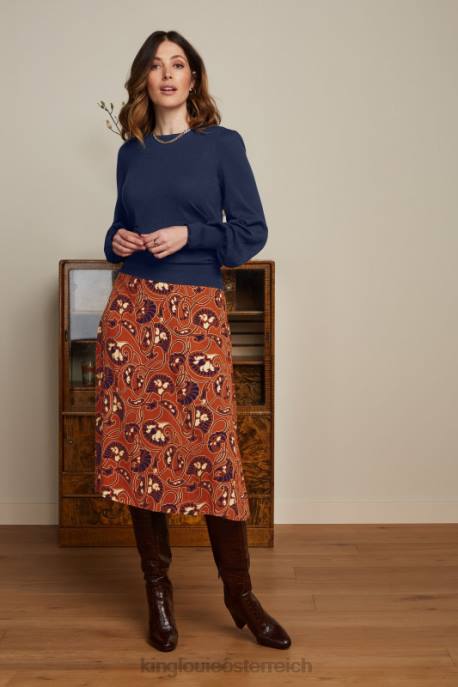 Bekleidung bei King Louie Frauen Maya-Top-Kokon Blau 8LT077