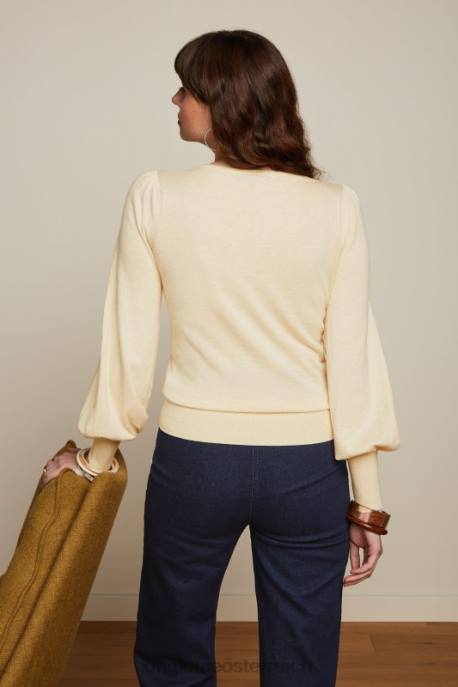 Bekleidung bei King Louie Frauen Maya-Top-Kokon Creme 8LT080