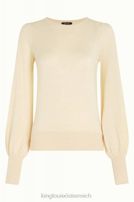 Bekleidung bei King Louie Frauen Maya-Top-Kokon Creme 8LT080