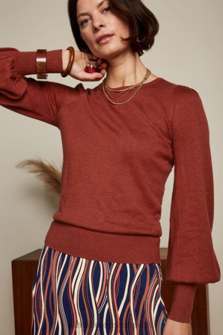 Bekleidung bei King Louie Frauen Maya-Top-Kokon Patinabraun 8LT076