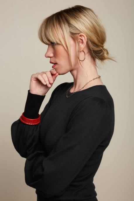 Bekleidung bei King Louie Frauen Maya-Top-Kokon Schwarz 8LT074