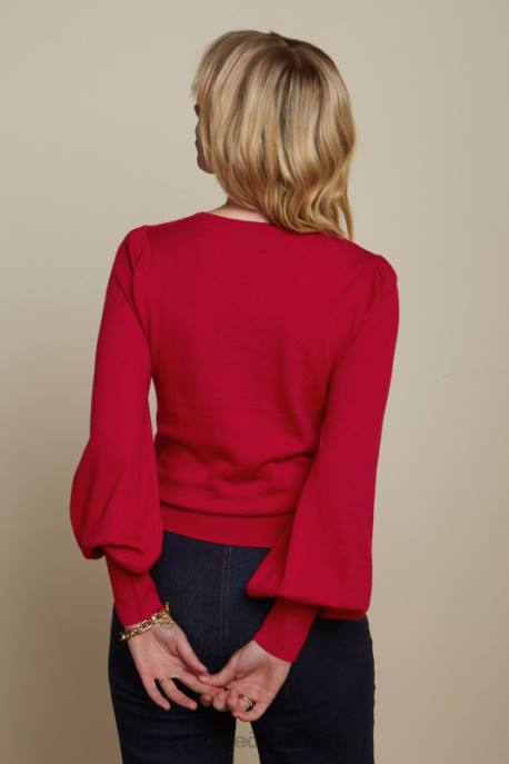 Bekleidung bei King Louie Frauen Maya-Top-Kokon Symbol rot 8LT078