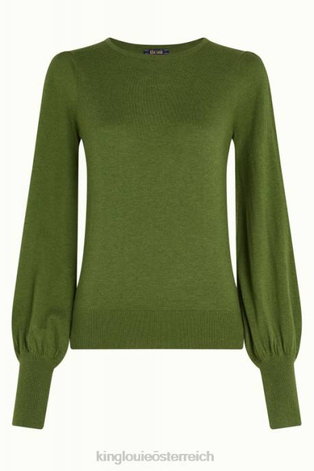 Bekleidung bei King Louie Frauen Maya-Top-Kokon posey grün 8LT075