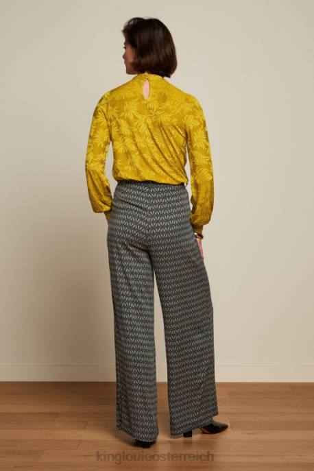 Bekleidung bei King Louie Frauen Phoebe Top-Popup Currygelb 8LT042