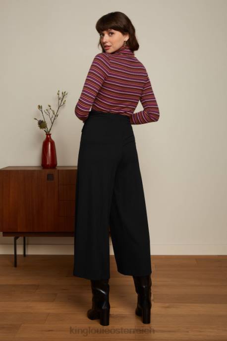 Bekleidung bei King Louie Frauen Rollkragenoberteil Rolla Stripe Mesa-Rosa 8LT056