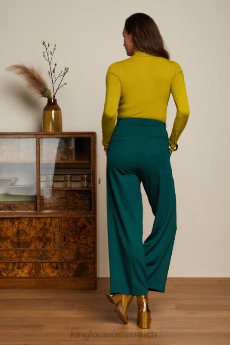 Bekleidung bei King Louie Frauen Rollkragenoberteil, Uni-Ripp Currygelb 8LT046