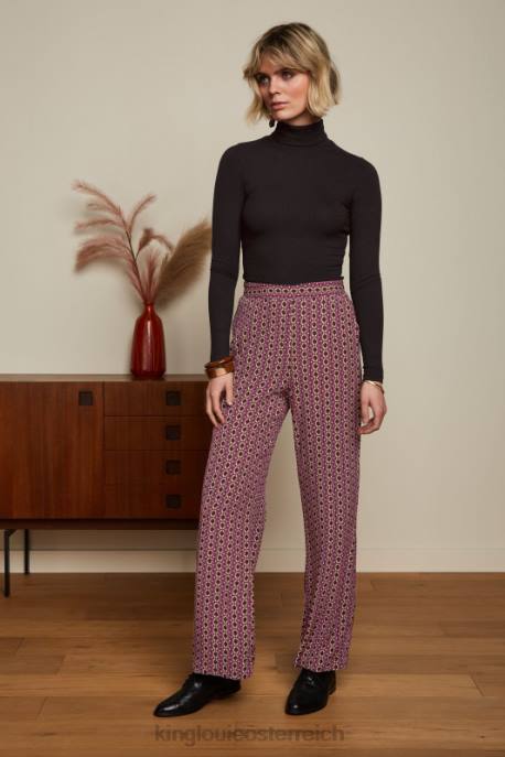 Bekleidung bei King Louie Frauen Rollkragenoberteil, Uni-Ripp Schwarz 8LT049