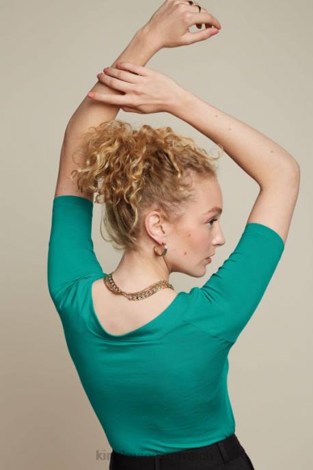 Bekleidung bei King Louie Frauen Sarah Top Ecovero Licht wassergrün 8LT0107