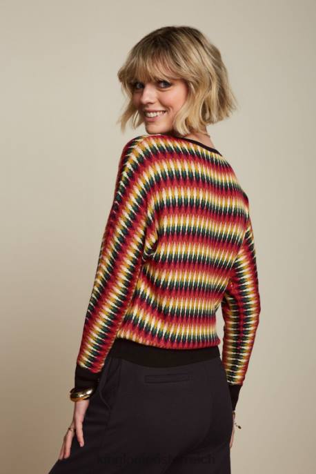 Bekleidung bei King Louie Frauen Valentina Top Celina Schwarz 8LT063