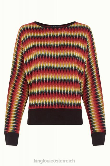 Bekleidung bei King Louie Frauen Valentina Top Celina Schwarz 8LT063