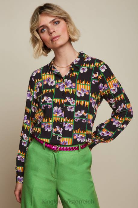 Zubehörteil bei King Louie Frauen glänzender geflochtener Gürtel Kaspia lila 8LT0188