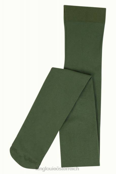 Zubehör bei King Louie Frauen Strumpfhosen solide Thymiangrün 8LT0194